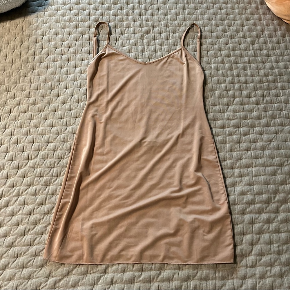 For Love and Lemons Backless Nude Slip Dress